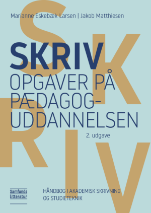 Bogcover til Skriv opgaver på pædagoguddannelsen