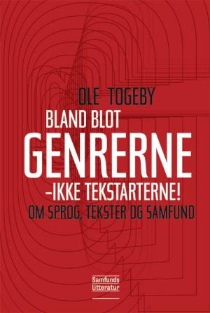 Bogcover til Bland blot genrerne - ikke tekstarterne