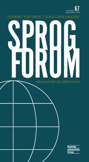 Bogcover til Sprogforum 67: Innovation og kreativitet