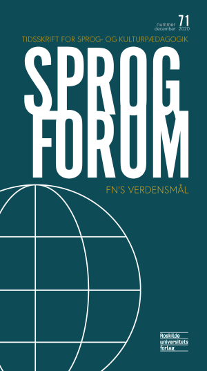 Bogcover til Sprogforum 71: FN's verdensmål