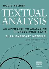 Bogcover til Textual Analysis: An Approach to Analysing Professional Texts