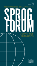 Bogcover til Sprogforum 76: Undervisningsplanlægning