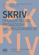 Bogcover til Skriv opgaver på den pædagogiske diplomuddannelse