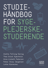 Bogcover til Studiehåndbog for sygeplejerskestuderende