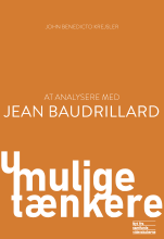 Bogcover til At analysere med Jean Baudrillard