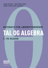 Bogcover til Tal og algebra