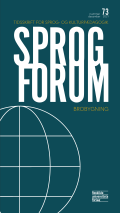 Bogcover til Sprogforum 73: Brobygning